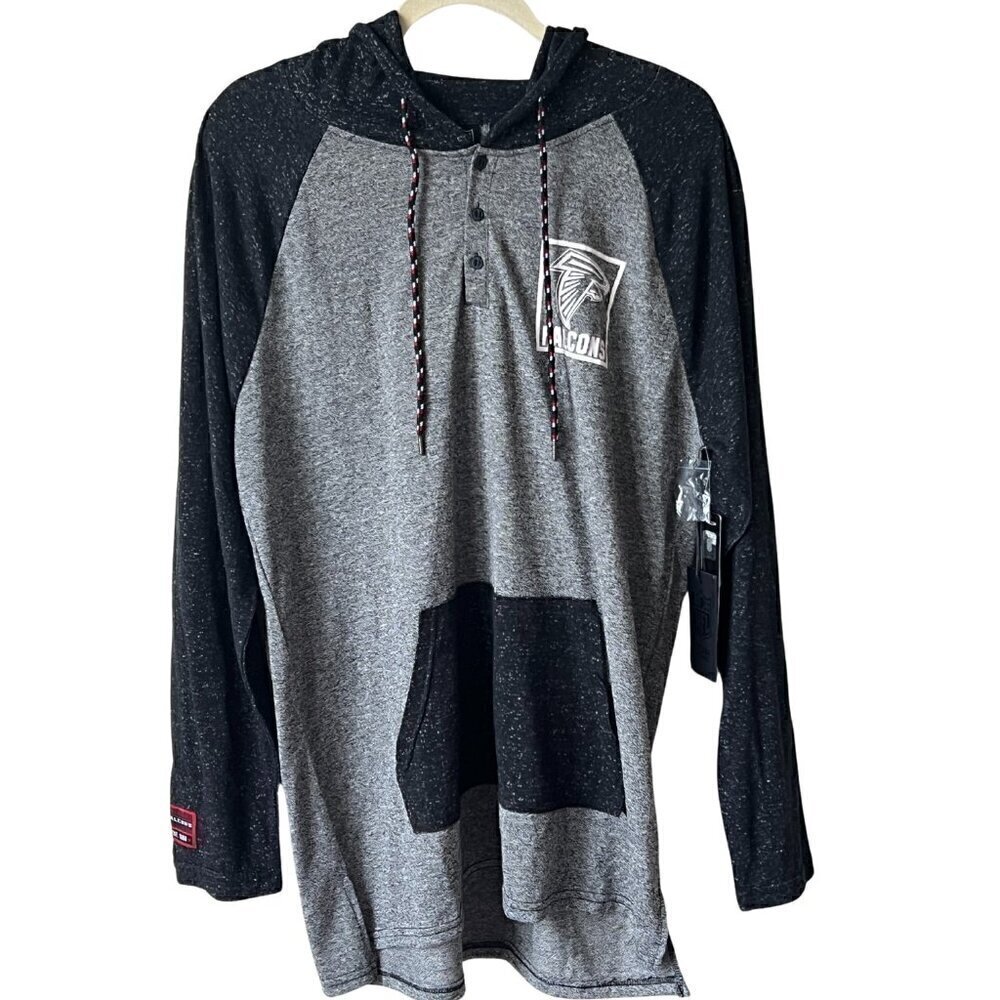 NFL Atlanta Falcons T Shirt Hoodie Pullover, XL